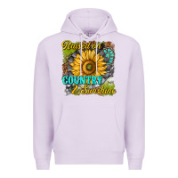 Lilac raised on country and sunshine Premium Hoodie - texasbilliewilder