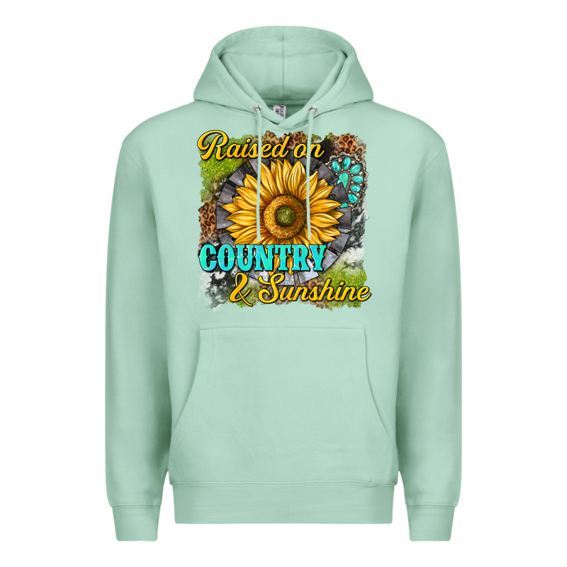 Raised On Country And Sunshine Premium Hoodie by texasbilliewilder | Teevron