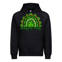 Black st. patricks day happy go lucky Urban Hoodie - RanaPortraitStore