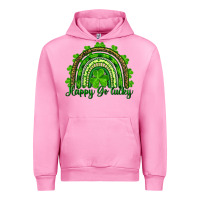 Fuchsia Pink st. patricks day happy go lucky Urban Hoodie - RanaPortraitStore