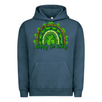 Pigment Midnight Navy st. patricks day happy go lucky Urban Hoodie - RanaPortraitStore
