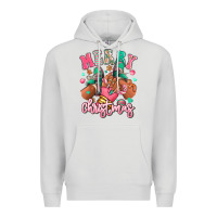 Dove Grey pink merry christmas black girl sneakers Premium Hoodie - RanaPortraitStore
