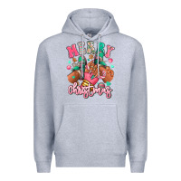 Heather Grey pink merry christmas black girl sneakers Premium Hoodie - RanaPortraitStore