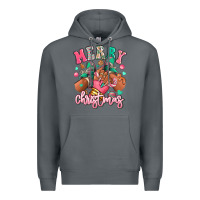 Rock pink merry christmas black girl sneakers Premium Hoodie - RanaPortraitStore