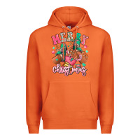 Carrot pink merry christmas black girl sneakers Premium Hoodie - RanaPortraitStore