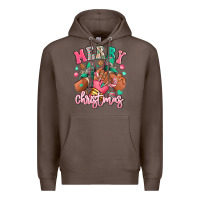 Coffee pink merry christmas black girl sneakers Premium Hoodie - RanaPortraitStore