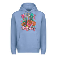 Colony Blue pink merry christmas black girl sneakers Premium Hoodie - RanaPortraitStore