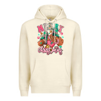 Sandshell pink merry christmas black girl sneakers Premium Hoodie - RanaPortraitStore
