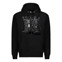 Black soldier boots Premium Hoodie - RanaPortraitStore