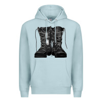 Blue Mist soldier boots Premium Hoodie - RanaPortraitStore