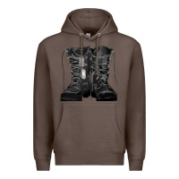 Coffee soldier boots Premium Hoodie - RanaPortraitStore