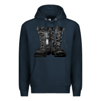 Navy soldier boots Premium Hoodie - RanaPortraitStore