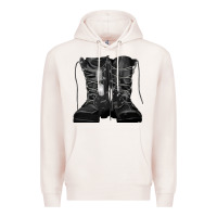 Pale Pink soldier boots Premium Hoodie - RanaPortraitStore