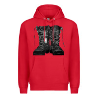 Red soldier boots Premium Hoodie - RanaPortraitStore