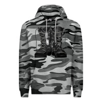 Slate Camo soldier boots Premium Hoodie - RanaPortraitStore