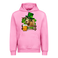 Fuchsia Pink st. patricks day goat and beer Urban Hoodie - RanaPortraitStore