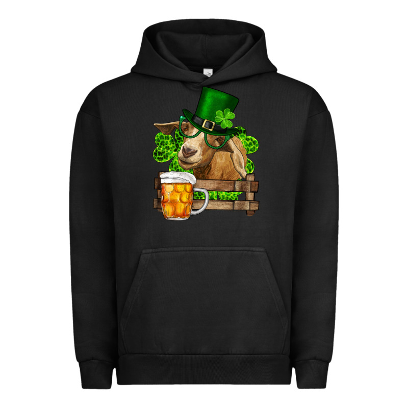 St. Patricks Day Goat And Beer Urban Hoodie by RanaPortraitStore | Teevron