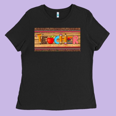Teacher Pen Apple License Plate Template Ladies Tee Designed By Artiststas