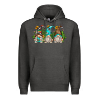 Charcoal Heather cactus gnomes Premium Hoodie - Zillion Design Studio
