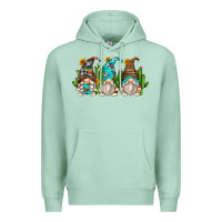 Seafoam cactus gnomes Premium Hoodie - Zillion Design Studio