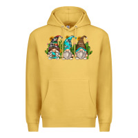 Antique Gold cactus gnomes Premium Hoodie - Zillion Design Studio