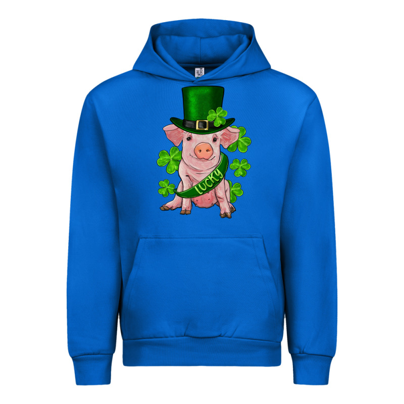 St. Patricks Day Lucky Baby Pig Urban Hoodie by RanaPortraitStore | Teevron