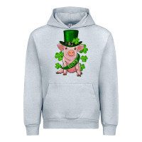 Heather Grey st. patricks day lucky baby pig Urban Hoodie - RanaPortraitStore