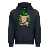Navy st. patricks day lucky baby pig Urban Hoodie - RanaPortraitStore
