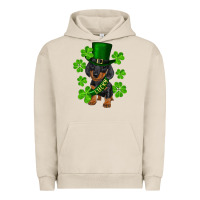 Pigment French Oak st. patricks day lucky dachshund puppy Urban Hoodie - RanaPortraitStore
