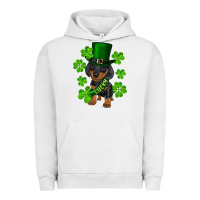 Pigment Lunar Rock st. patricks day lucky dachshund puppy Urban Hoodie - RanaPortraitStore
