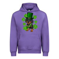 Tulip st. patricks day lucky dachshund puppy Urban Hoodie - RanaPortraitStore