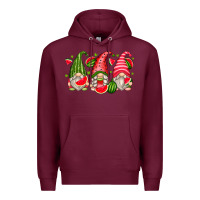 Burgundy watermelon gnomes Premium Hoodie - Zillion Design Studio