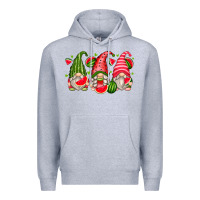 Heather Grey watermelon gnomes Premium Hoodie - Zillion Design Studio