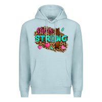Blue Mist she is strong Premium Hoodie - texasbilliewilder