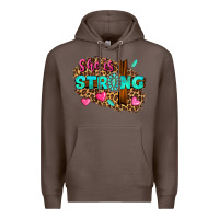 Coffee she is strong Premium Hoodie - texasbilliewilder
