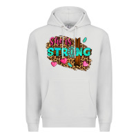 Dove Grey she is strong Premium Hoodie - texasbilliewilder