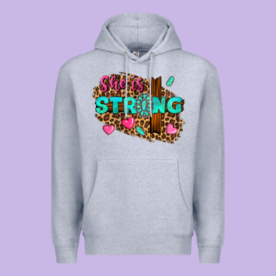 Premium Hoodie she is strong