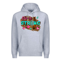 Heather Grey she is strong Premium Hoodie - texasbilliewilder
