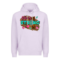Lilac she is strong Premium Hoodie - texasbilliewilder