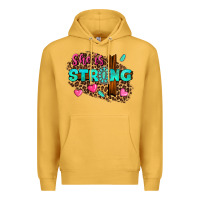 Mustard she is strong Premium Hoodie - texasbilliewilder