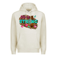 Oatmeal Heather she is strong Premium Hoodie - texasbilliewilder