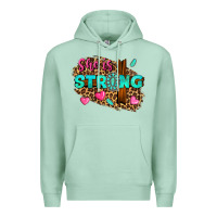 Seafoam she is strong Premium Hoodie - texasbilliewilder