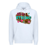 White she is strong Premium Hoodie - texasbilliewilder
