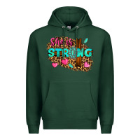 Sports Green she is strong Premium Hoodie - texasbilliewilder