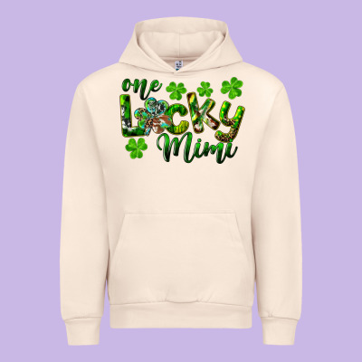 St. Patricks Day One Lucky Mimi Urban Hoodie Designed By Ranaportraitstore
