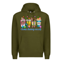 Army Green some bunny needs easter coffee cups Premium Hoodie - texasbilliewilder