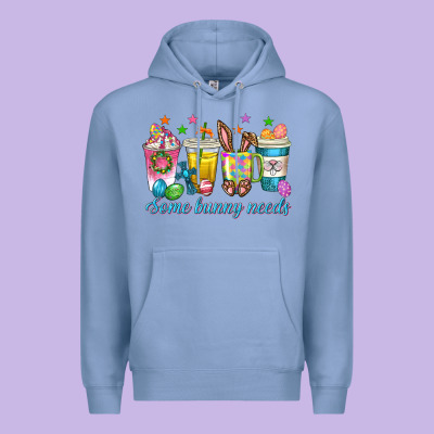 Premium Hoodie some bunny needs easter coffee cups