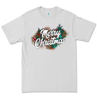 Dove Grey Merry Christmas Premium Tee - CowhideDigitalArt