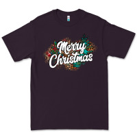 Plum Merry Christmas Premium Tee - CowhideDigitalArt