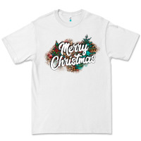 White Merry Christmas Premium Tee - CowhideDigitalArt
